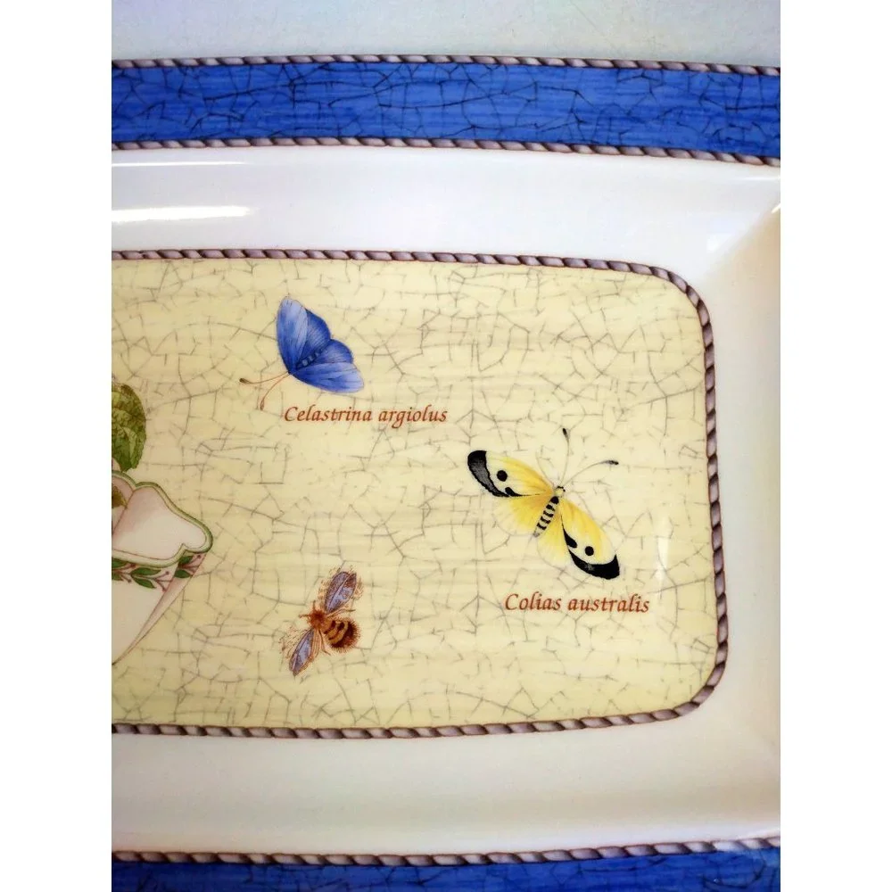 Wedgwood Queen's Ware Sarah's Garden Porcelain Sandwich Tray